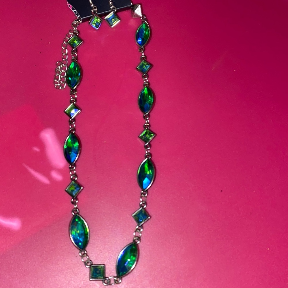 Necklace with matching earrings